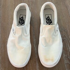 Women’s White Slip on Vans